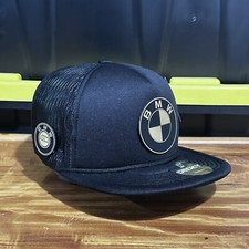BMW Foam Trucker Hat Flat Brim