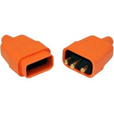3 PIN 10 AMP CONNECTOR ORANGE