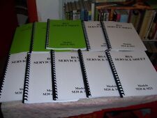 Ten BSA SERVICE SHEETS 500 SV 600 SV M20 & M21 MODELS REPRINT 1948/1966