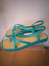 Grendha Turquoise Sandals Flip Flops Flat UK 8
