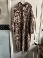 Tu Leopard Print Denim Dress