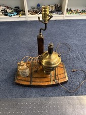 VINTAGE  Whiskey Decanter Distillery  TABLE LAMP ( Read Description )