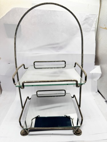Vintage two tier cake stand - two,
