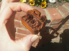 Hand Carved wood netsuke 3