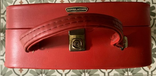 Vintage 1960s red suitcase - 1960s,