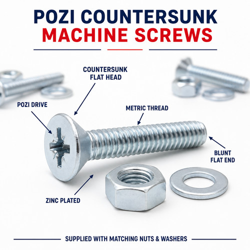 Bolts nuts washers - m6,