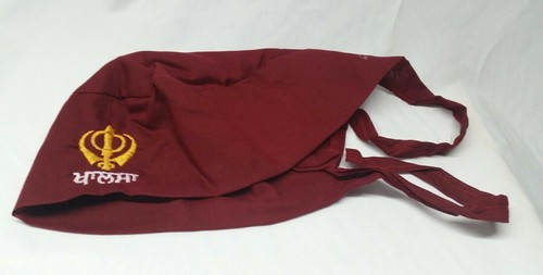 Sikh patka maroon khanda - sikh,