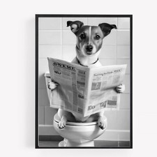 Funny bathroom jack russell