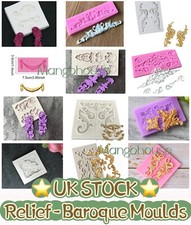 RELIEF BAROQUE VINTAGE Silicone Fondant Mould Border Sugar Craft Cake Icing  UK
