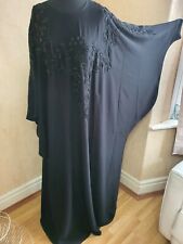 Women Black Embroidery  ABAYA  / JILBAB (AR64) size available 52