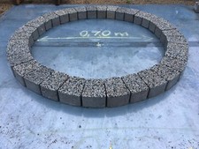 90 cm gray granite circle