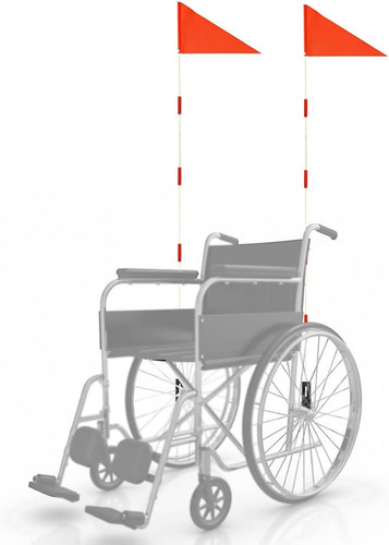 Wheelchair safety flag - wheelchair,