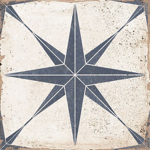 Blue star patterned porcelain - star,