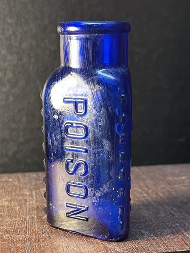 Antique cobalt blue poison - antique,