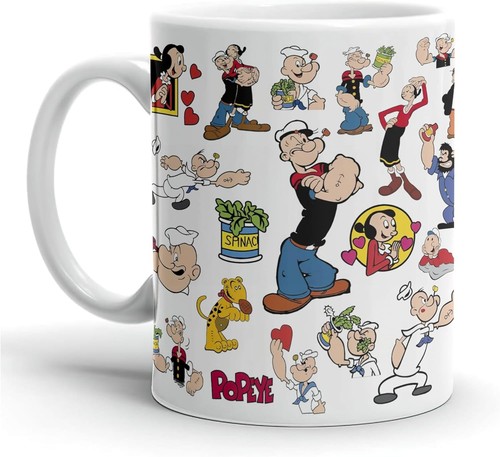 Popeye collage coffee mug - popeye,