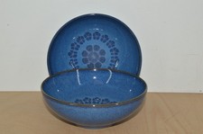 Denby Midnight Blue - 6" Fruit / Cereal Bowl x 2 (#C1)