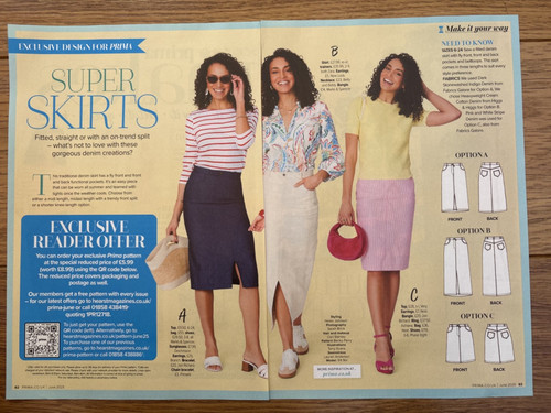 Prima sewing pattern denim - sewing,