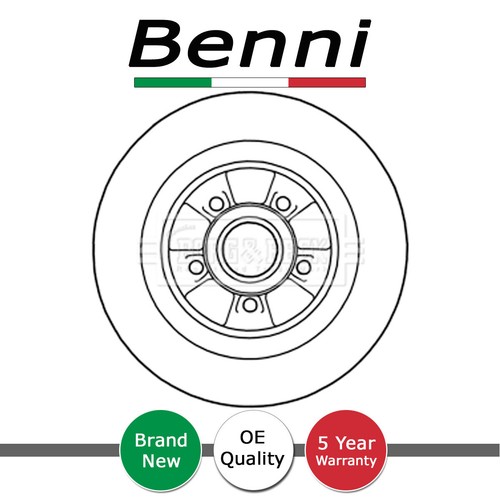 Brake disc rear - disc, fits