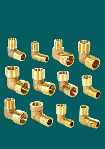 Brass elbow female male - elbow,