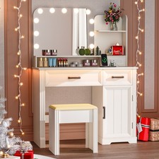 Makeup Vanity Desk with Mirror
