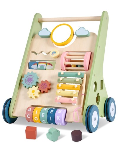 Wooden baby walker wheels - baby,