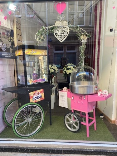 Candy floss sweet cart - candy,