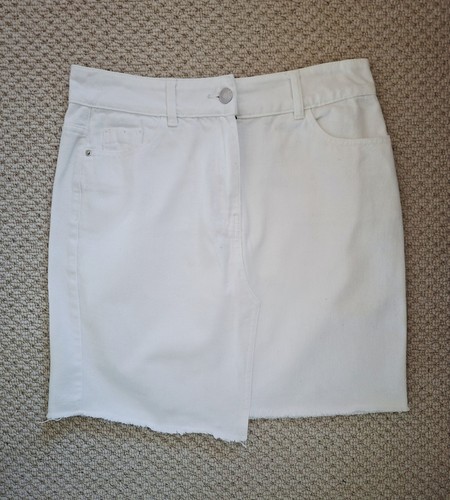 Next white denim - mini, skirt