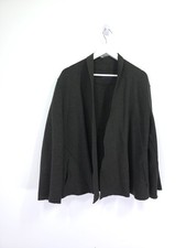 Oska Jacket Size 3 UK 14 16 Grey Moessmer Virgin Boiled Wool Open Cardigan