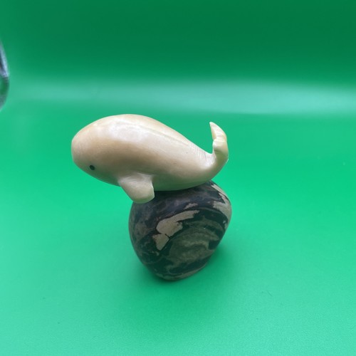 Vintage whale tagua nut - vintage,