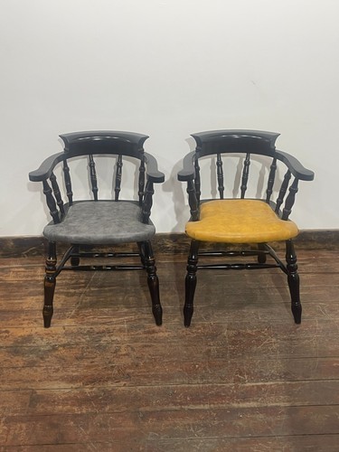 Pair black wooden - pair,