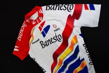 Nalini bicycle jersey Banesto vintage cycling bike shirt jersey Maillot Maglia XS-S