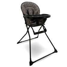 My Babiie MBHC1 Compact Highchair - Black Leopard