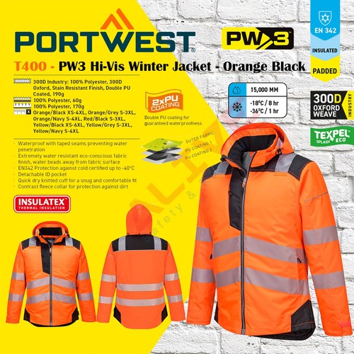 Portwest t400 pw3 vis - pw3, hi-vis