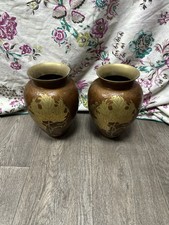 2 x Metal Vase Made in India