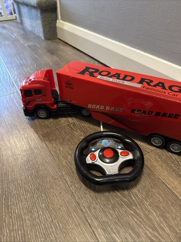 Red european large truck lorry - european,