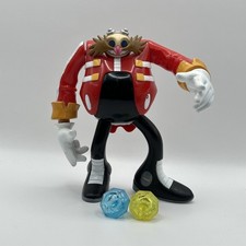 Toy Island Dr Robotnik Eggman Figure Sonic The Hedgehog 2000 Vintage 2 Emeralds