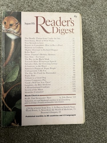 Readers digest vintage - digest, august