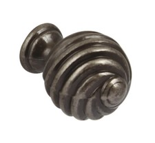 Hafele Twister Antique Pewter Cabinet Knob