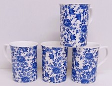 Delft Blue Mugs Set 4 Fine