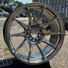 XXR 527 18" x 8.75J ET35 5x100 5x114.3 CHROMIUM BLACK, SINGLE WHEEL ONLY