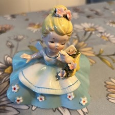 Rare Vintage Lefton Blue Dress