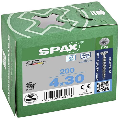 Spax 1197000400303 wood screw - 1197000400303,