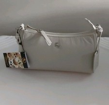 QVC Ashwood Leather Shoulder/ Clutch Scoop Bag Handbag In Ice Grey  QVC BNWT. 