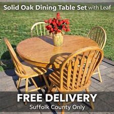 🔥 Solid Oak 41" Diameter