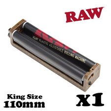 1 x RAW Hemp Plastic Adjustable Rolling Machine 110mm King Size 2-Way Roller