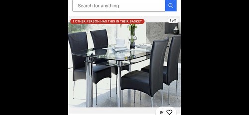 Harveys glass dining - glass, no