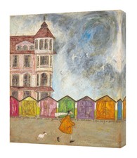 Sam Toft - I Can Sing a Beach Hut - 40 x 50cm Canvas Print Wall Art WDC94726