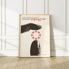 Montreal Expo 67 Exhibition Poster, No Frame,  Premium Matte Paper
