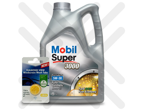 Ford engine oil mobil super - engine,