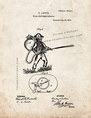 Fire extinguisher patent - extinguisher,